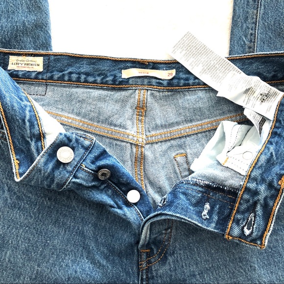 LEVI'S Wedgie Icon Fit High Waist Straight Leg Jeans Size 29 - Picture 5 of 8